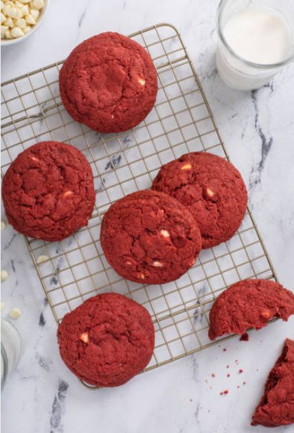 best red velvet white chocolate chip cookie recipe