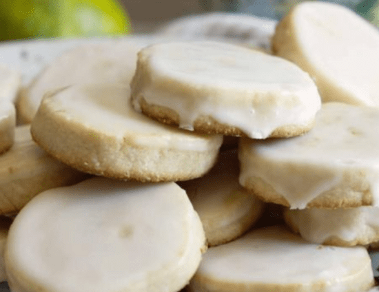 Lime Shortbread Cookies